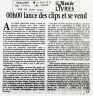 Le Monde des Livres, 8 septembre 20000